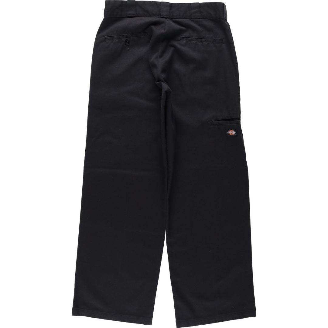 Dickies Loose Fit Double Knee Work Pants, Men's Size W31 (approx.) polyester black type Vintage Second Hand