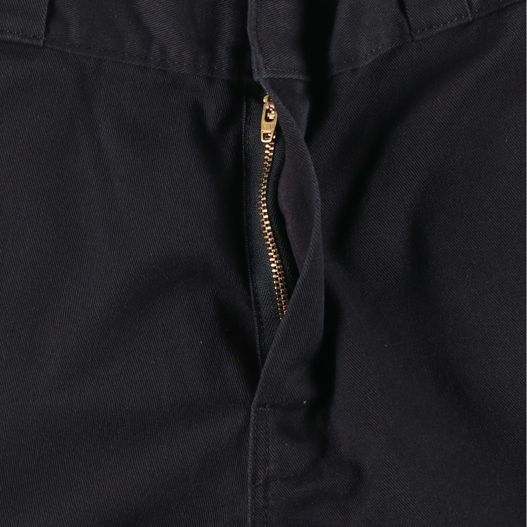 Dickies Loose Fit Double Knee Work Pants, Men's Size W31 (approx.) polyester black type Vintage Second Hand