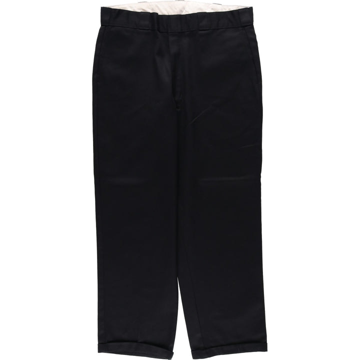 Dickies Original Fit Work Pants, Men's W35 (approx.) polyester black type Vintage Second Hand
