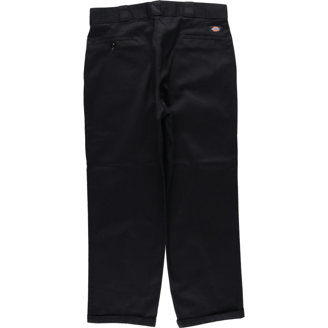 Dickies Original Fit Work Pants, Men's W35 (approx.) polyester black type Vintage Second Hand