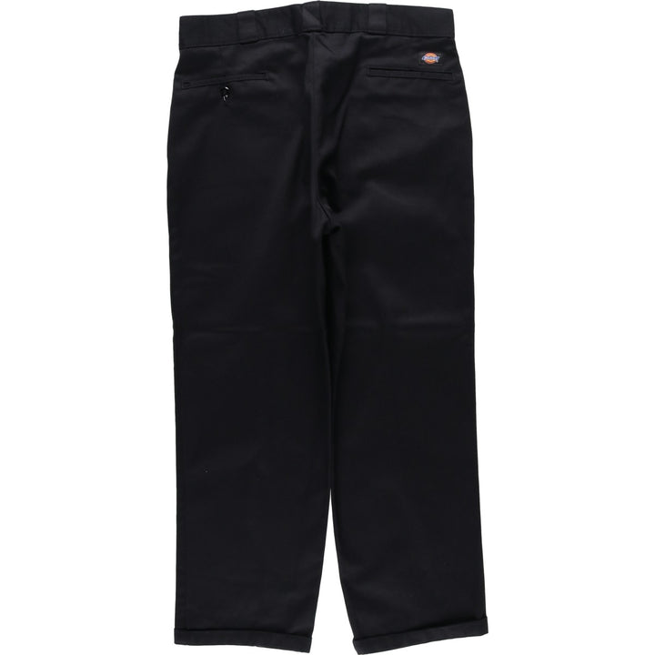 Dickies Original Fit Work Pants, Men's W35 (approx.) polyester black type Vintage Second Hand