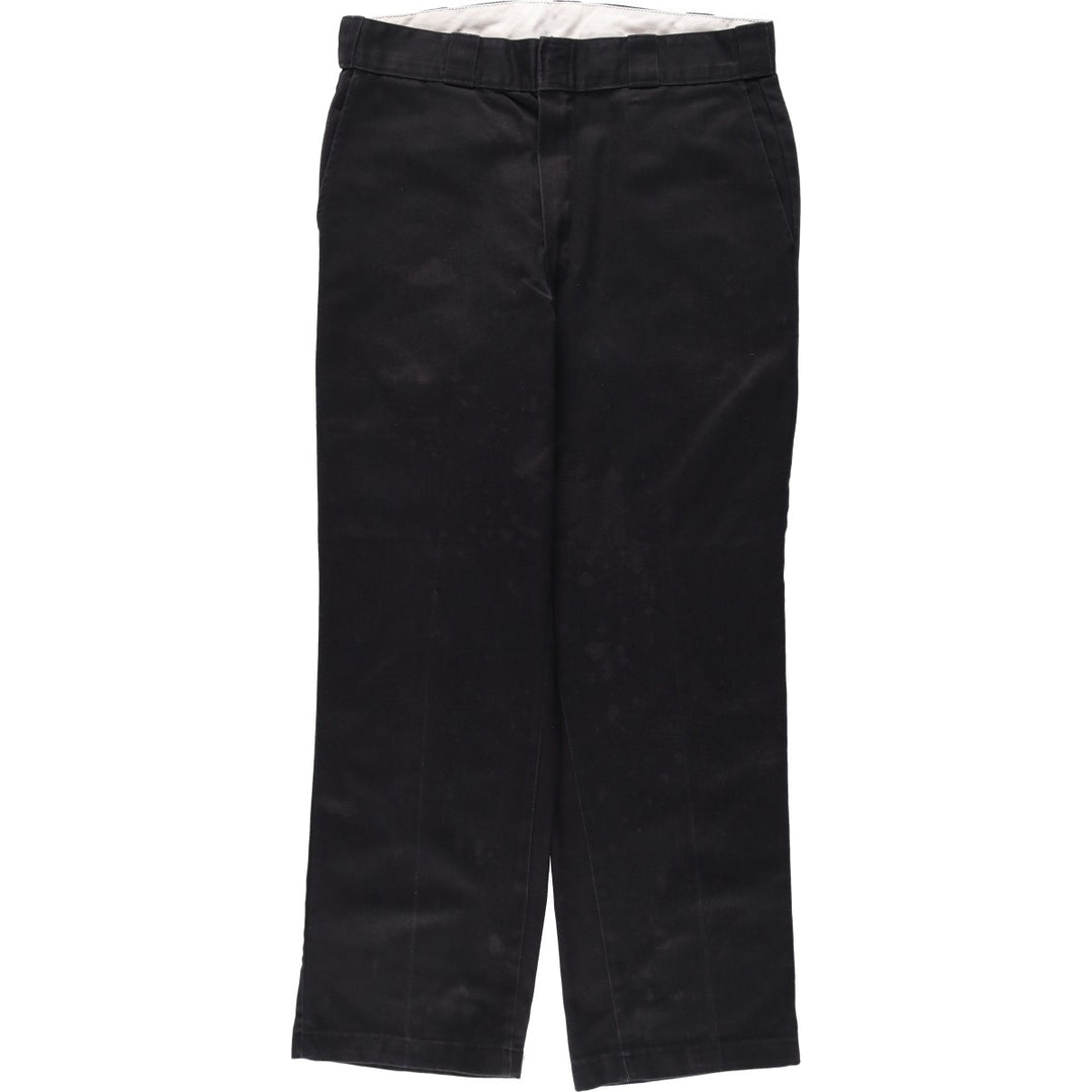 Dickies Work Pants Men's W34 polyester black type Vintage Second Hand