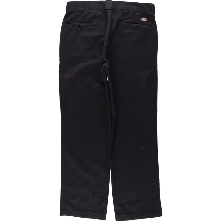 Dickies Work Pants Men's W34 polyester black type Vintage Second Hand