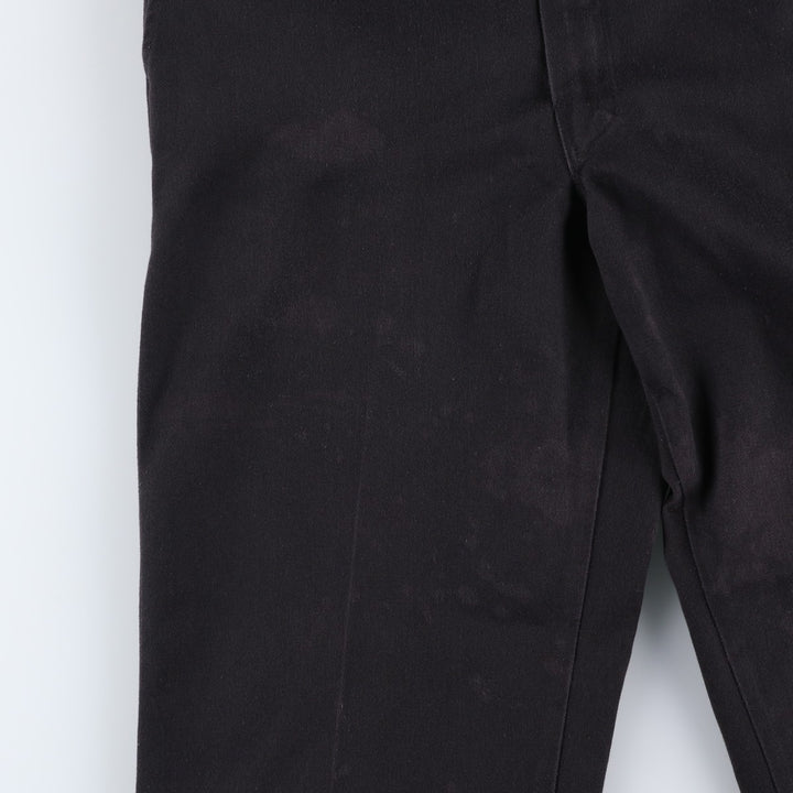 Dickies Work Pants Men's W34 polyester black type Vintage Second Hand