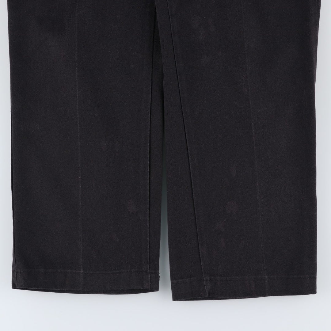 Dickies Work Pants Men's W34 polyester black type Vintage Second Hand