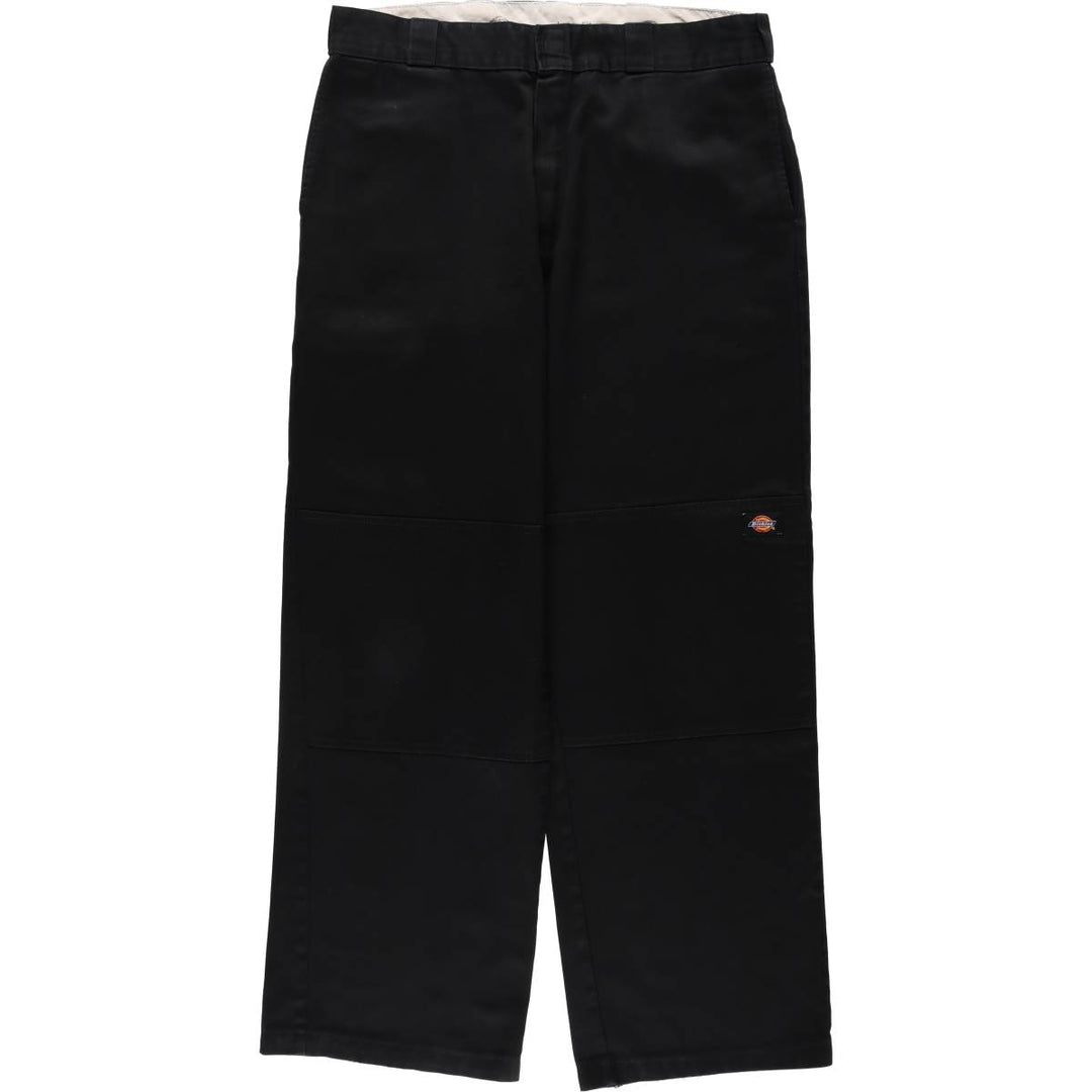 Dickies Loose Fit Double Knee Work Pants Men's W36 polyester black type Vintage Second Hand