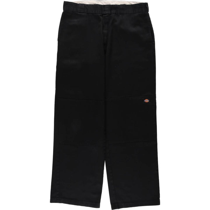 Dickies Loose Fit Double Knee Work Pants Men's W36 polyester black type Vintage Second Hand