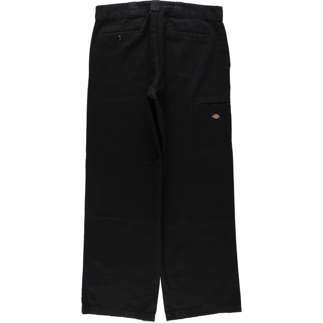 Dickies Loose Fit Double Knee Work Pants Men's W36 polyester black type Vintage Second Hand