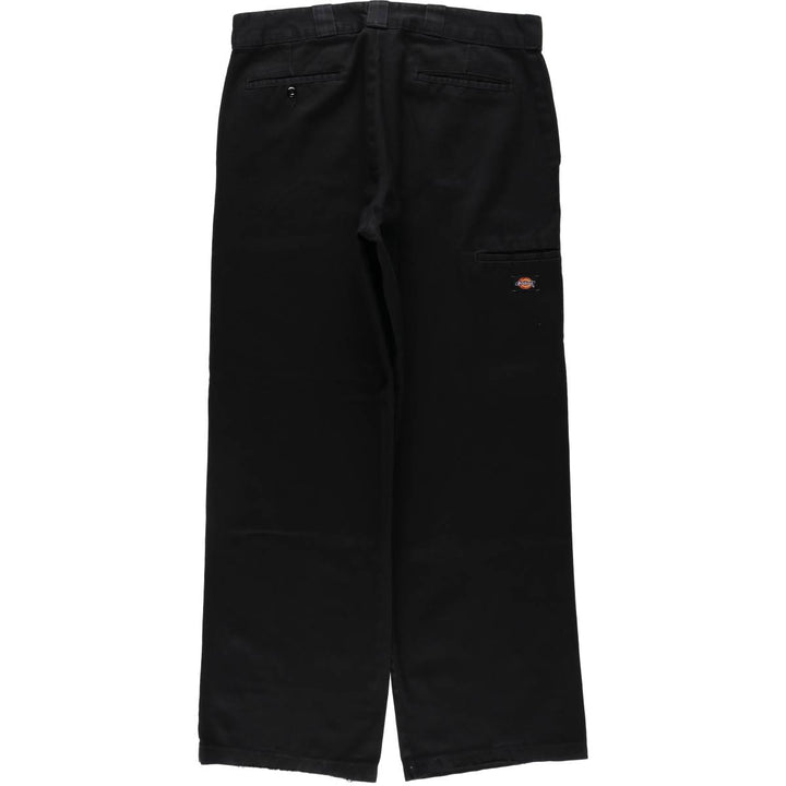 Dickies Loose Fit Double Knee Work Pants Men's W36 polyester black type Vintage Second Hand