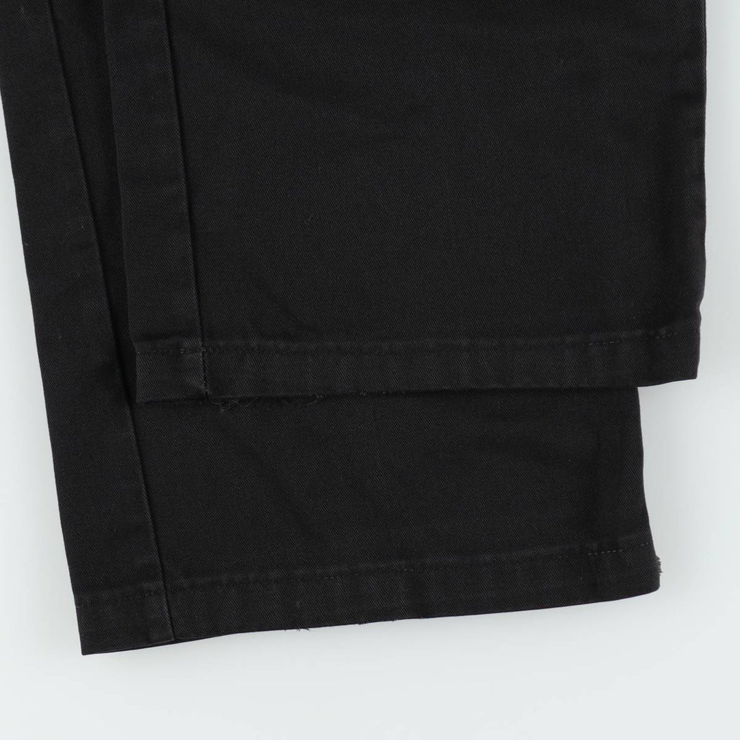 Dickies Loose Fit Double Knee Work Pants Men's W36 polyester black type Vintage Second Hand