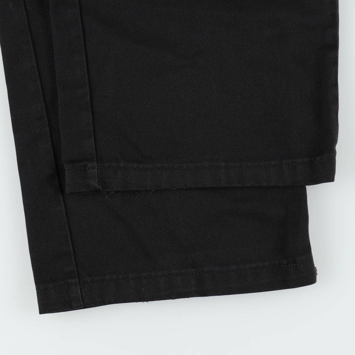 Dickies Loose Fit Double Knee Work Pants Men's W36 polyester black type Vintage Second Hand