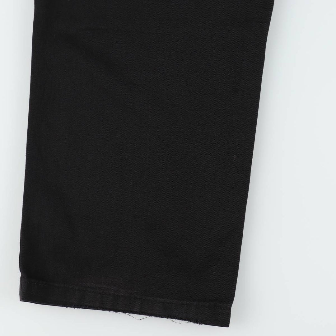 Dickies Loose Fit Double Knee Work Pants Men's W36 polyester black type Vintage Second Hand