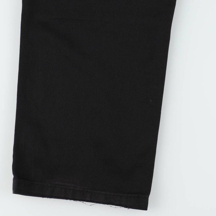 Dickies Loose Fit Double Knee Work Pants Men's W36 polyester black type Vintage Second Hand