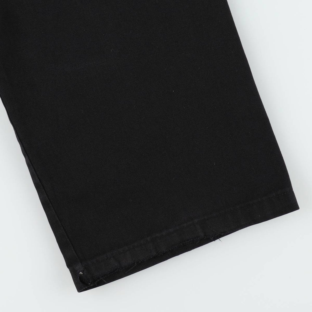 Dickies Loose Fit Double Knee Work Pants Men's W36 polyester black type Vintage Second Hand