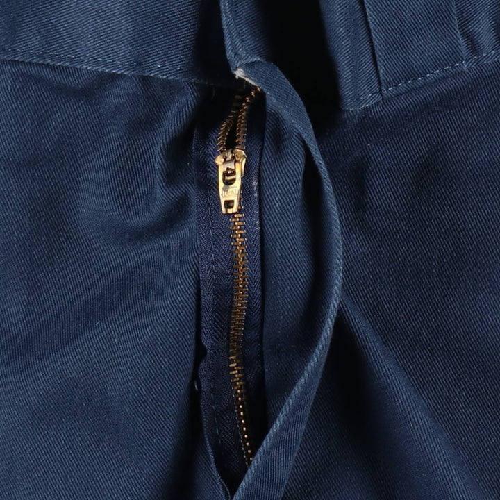 Dickies Work Pants Men's W36 polyester navy blue type Vintage Second Hand