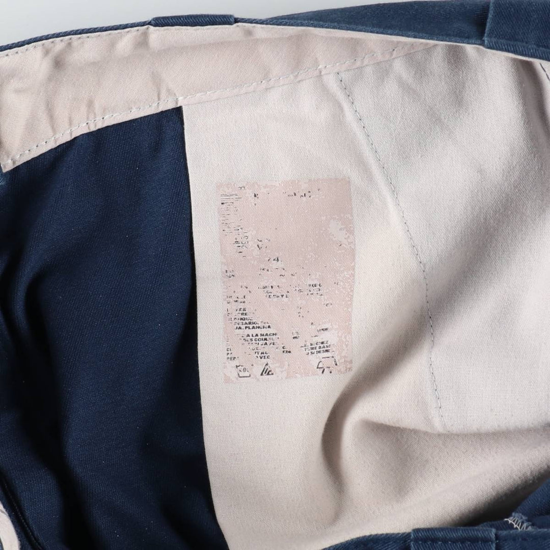 Dickies Work Pants Men's W36 unclear navy blue type Vintage Second Hand