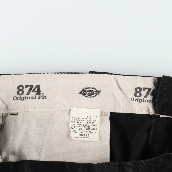 Dickies 874 Original Fit Work Pants for Men, W36 polyester black type Vintage Second Hand