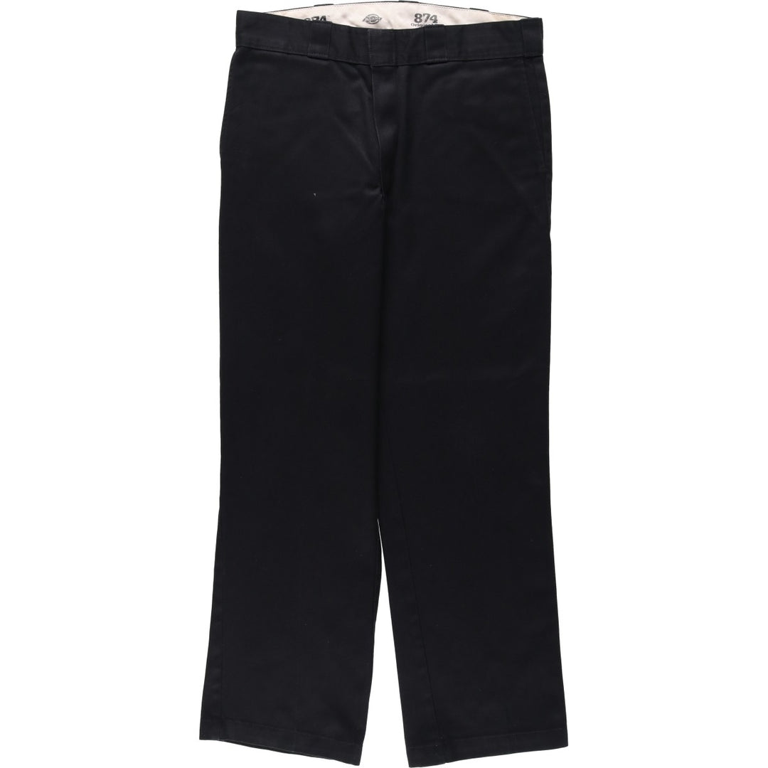 Dickies 874 ORIGINAL FIT Work Pants for Men, W34 equivalent polyester black type Vintage Second Hand