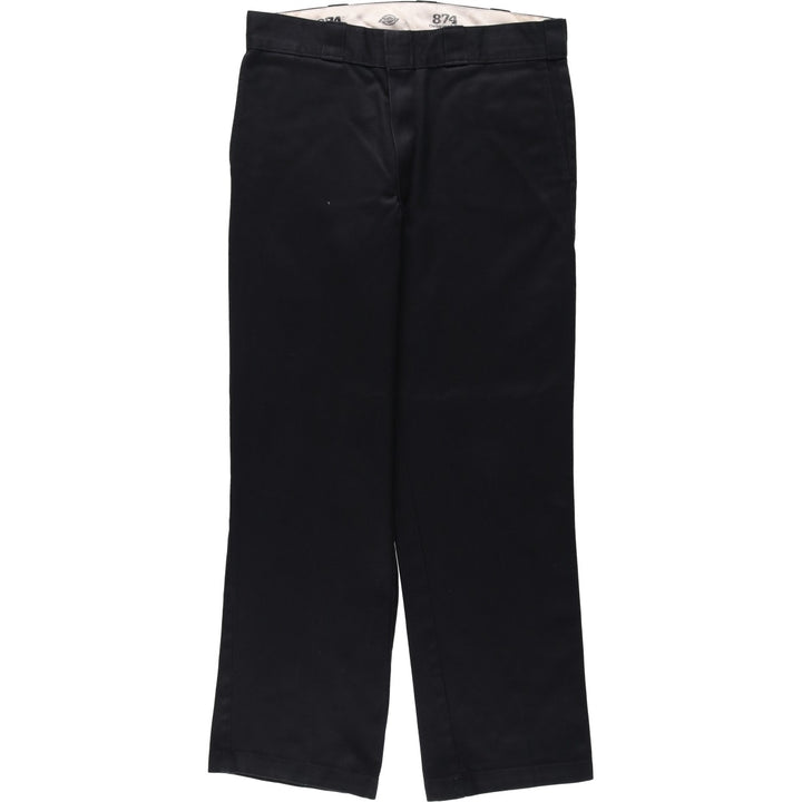 Dickies 874 ORIGINAL FIT Work Pants for Men, W34 equivalent polyester black type Vintage Second Hand