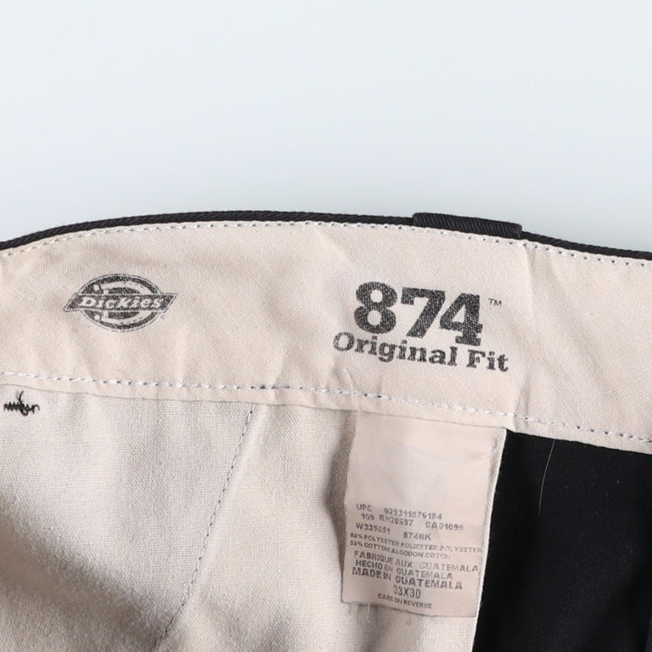 Dickies 874 ORIGINAL FIT Work Pants for Men, W34 equivalent polyester black type Vintage Second Hand
