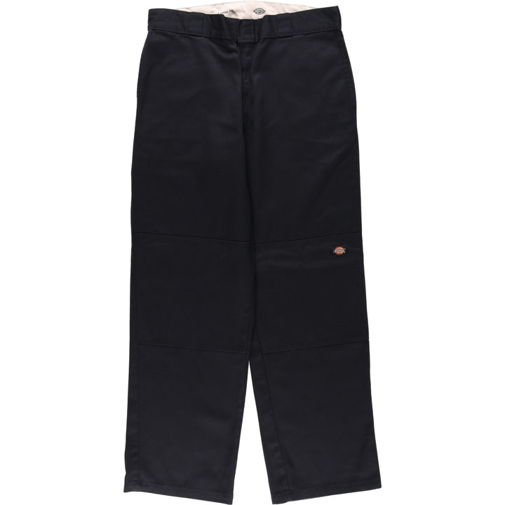 Dickies Loose Fit Double Knee Work Pants, Men's W35 (approx.) polyester black type Vintage Second Hand