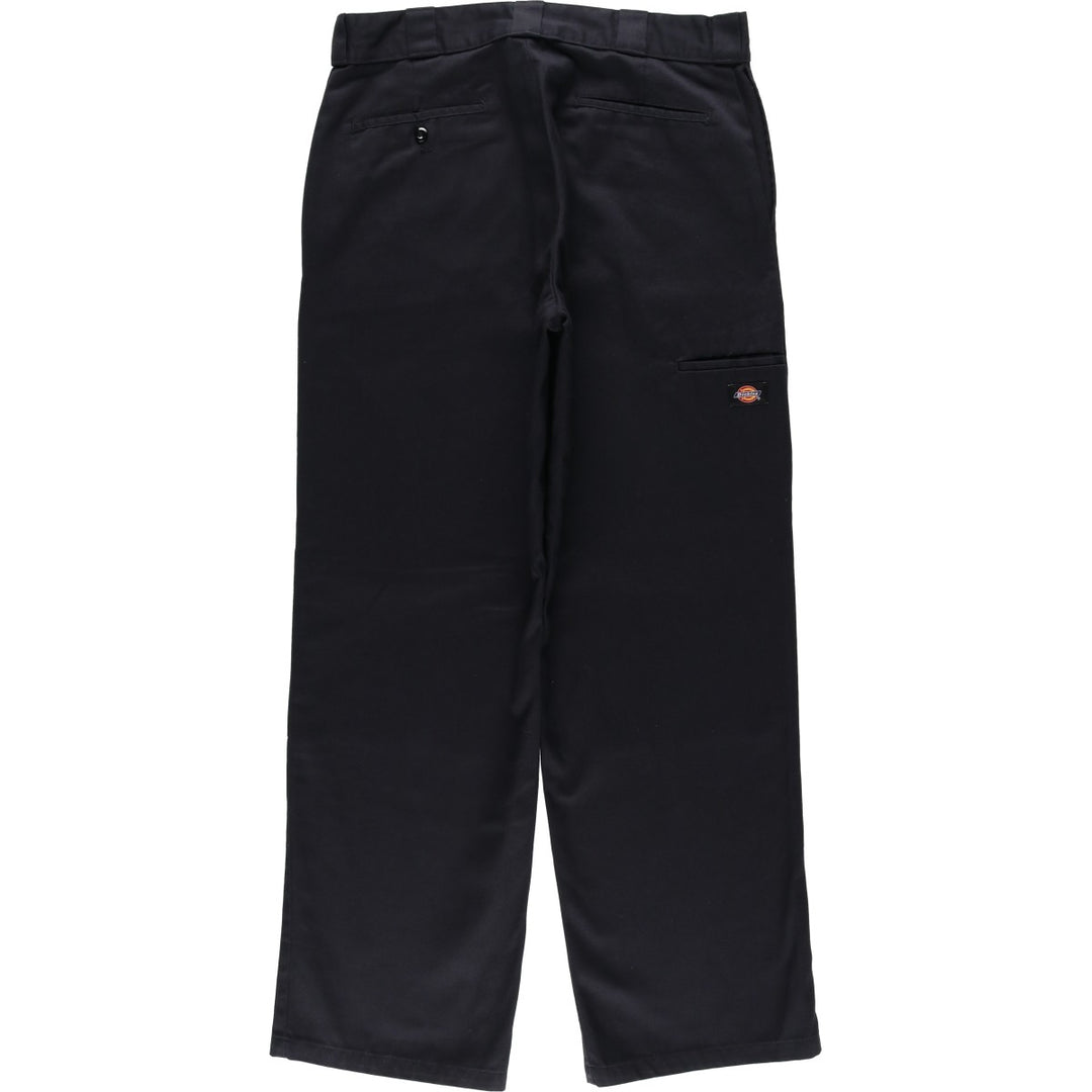 Dickies Loose Fit Double Knee Work Pants, Men's W35 (approx.) polyester black type Vintage Second Hand
