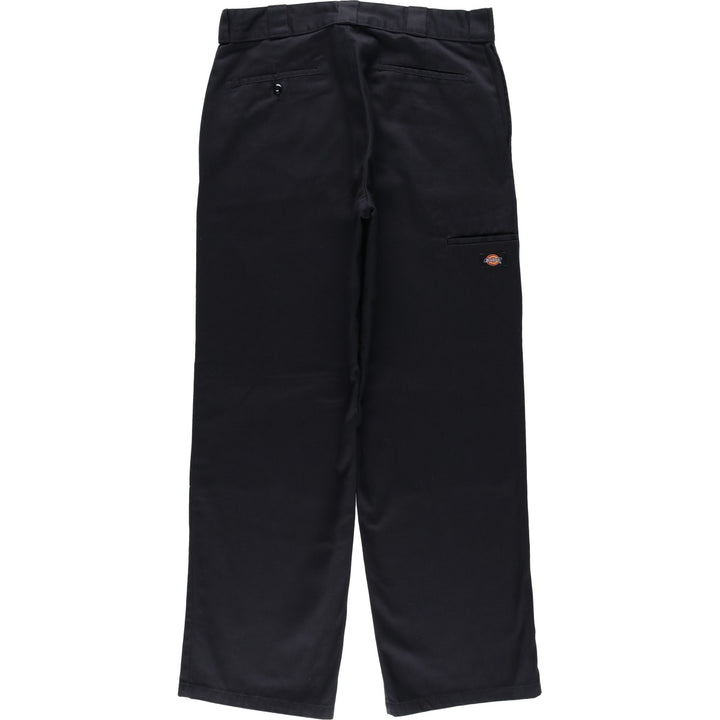 Dickies Loose Fit Double Knee Work Pants, Men's W35 (approx.) polyester black type Vintage Second Hand