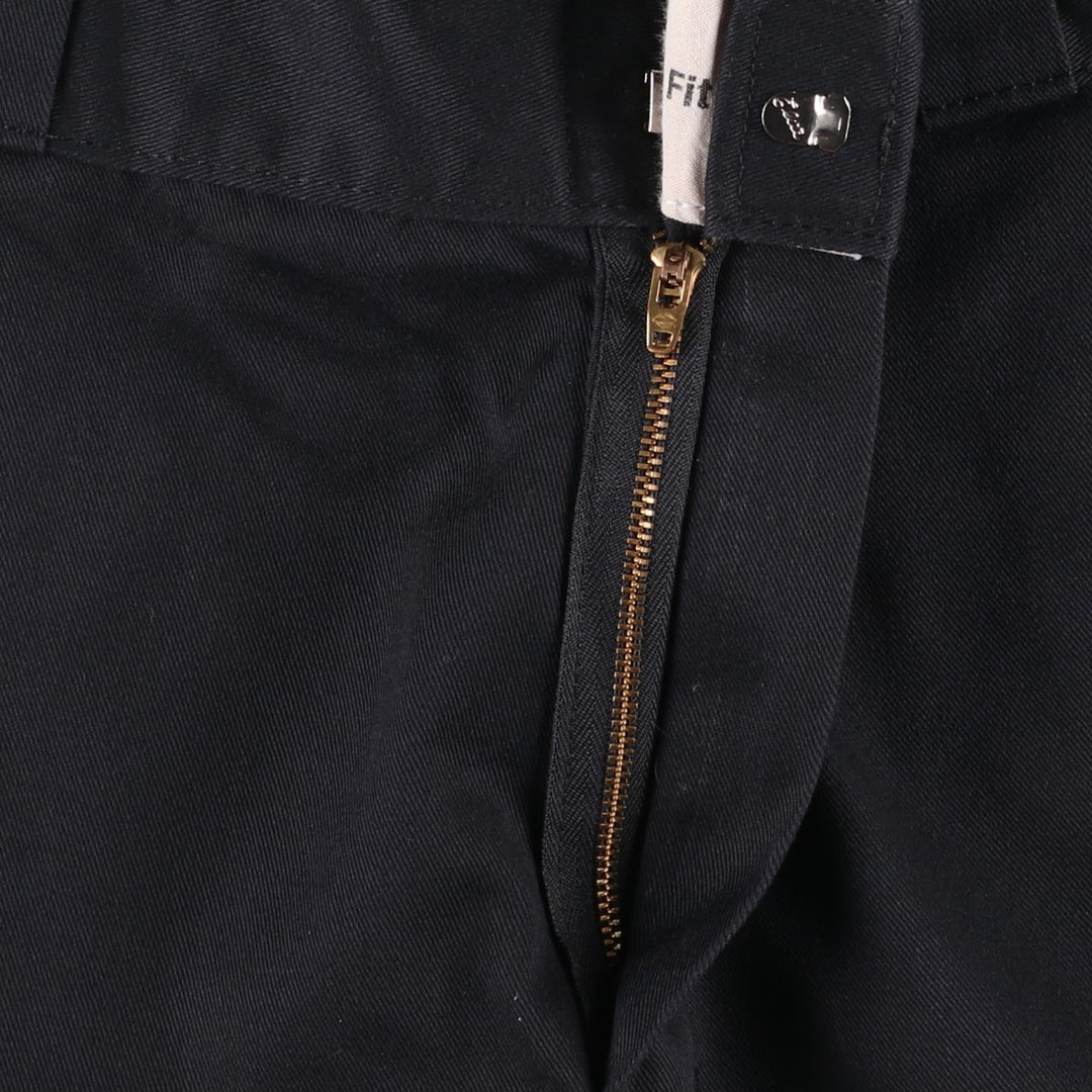 Dickies Loose Fit Double Knee Work Pants, Men's W35 (approx.) polyester black type Vintage Second Hand