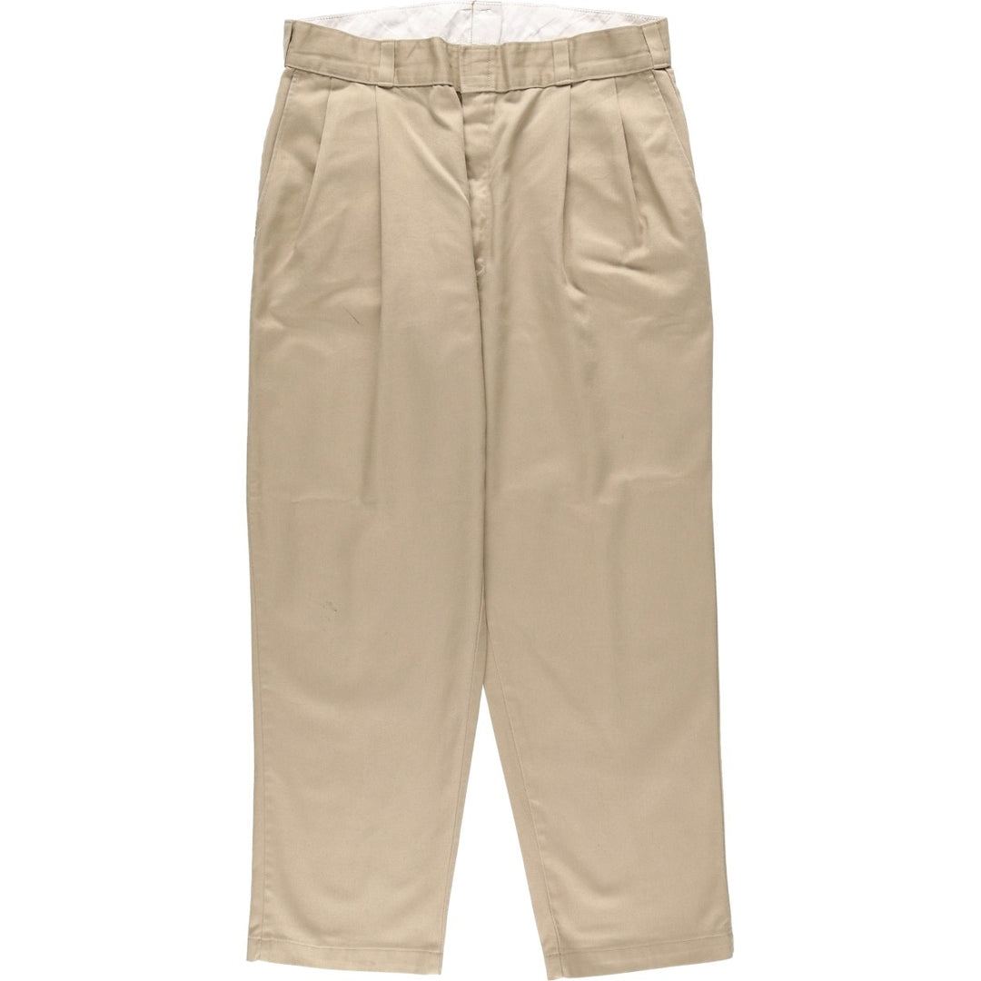 90'S Dickies Work Pants, Men's, W35 Size, Vintage unclear Beige type Vintage Second Hand