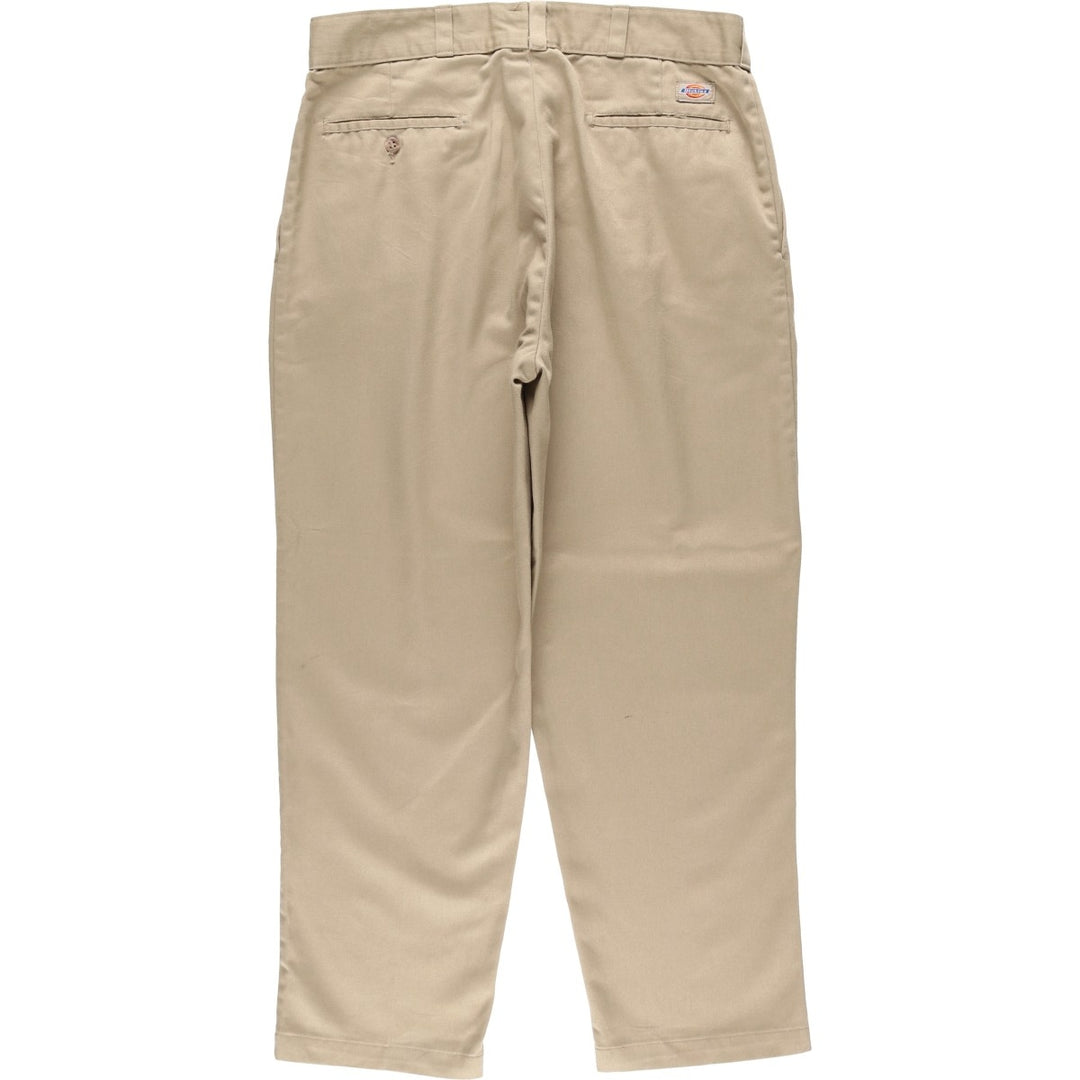 90'S Dickies Work Pants, Men's, W35 Size, Vintage unclear Beige type Vintage Second Hand