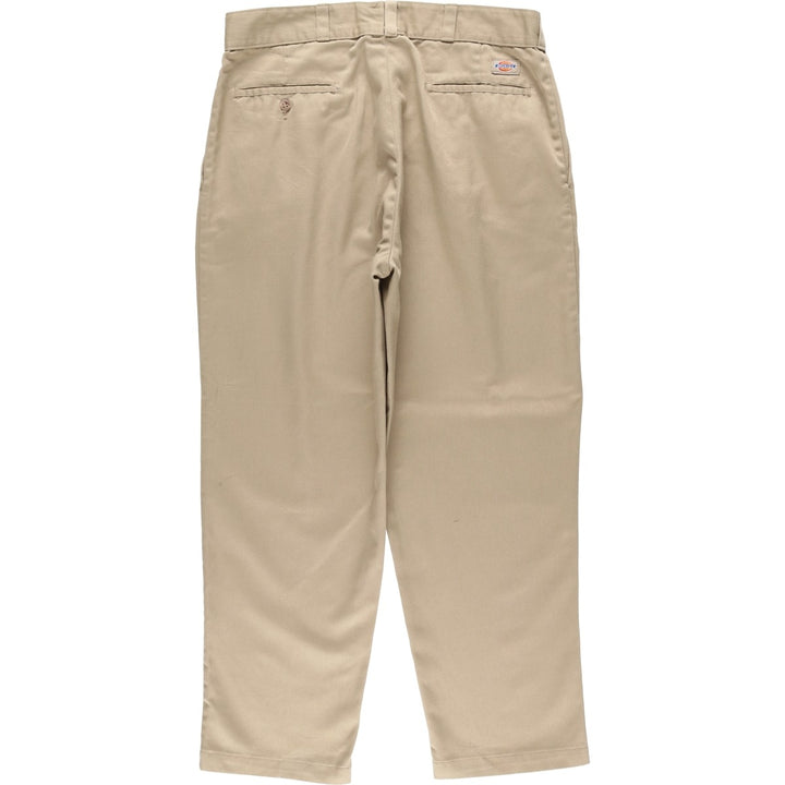 90'S Dickies Work Pants, Men's, W35 Size, Vintage unclear Beige type Vintage Second Hand