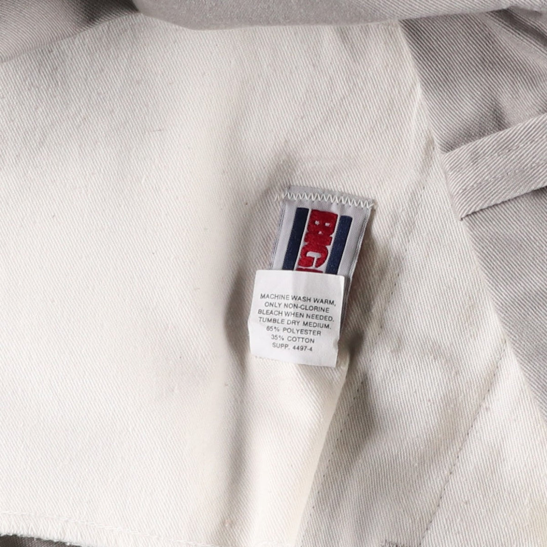 70s-80'S Big Mac Work Pants, Made in USA, Men's Size W36 (approx.), Vintage polyester Beige type Vintage Second Hand