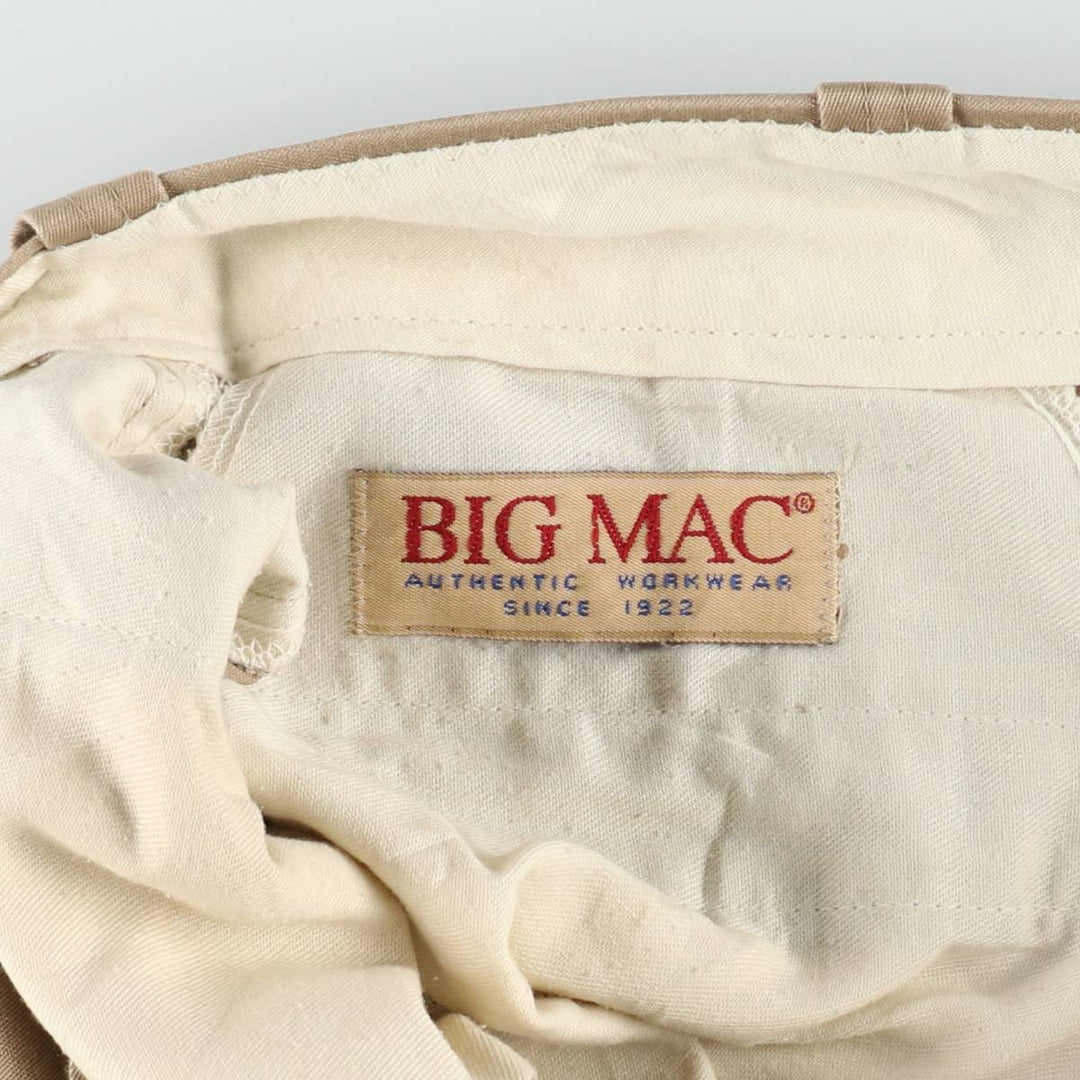 Vintage 1980'S Big Mac work pants, men's size W35. unclear Beige type Vintage Second Hand