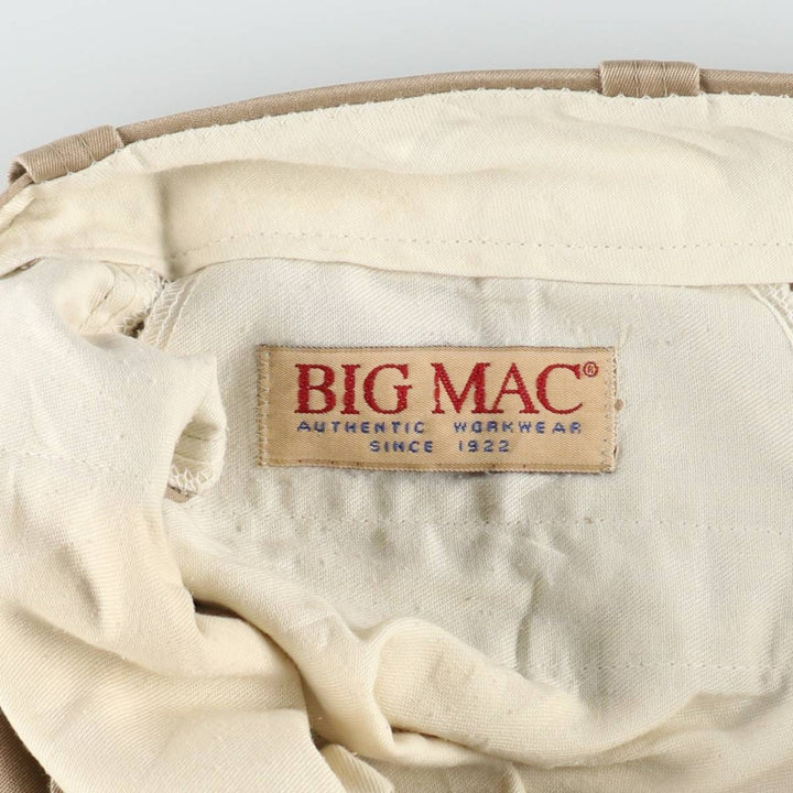 Vintage 1980'S Big Mac work pants, men's size W35. unclear Beige type Vintage Second Hand
