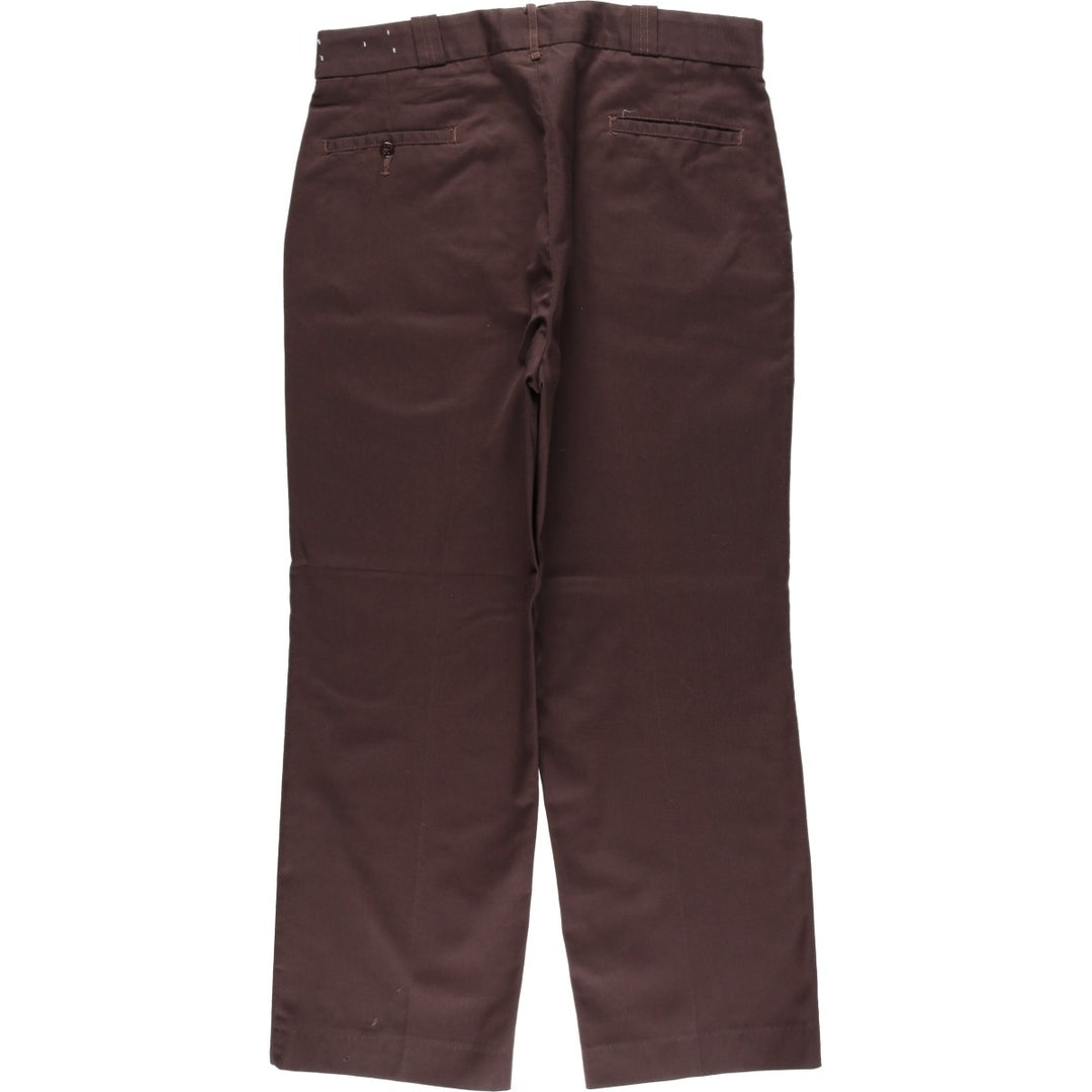 70s-80'S Osh Kosh BEST-PREST Work Pants, Made in USA, Men's W34 (approx.), Vintage polyester brown type Vintage Second Hand