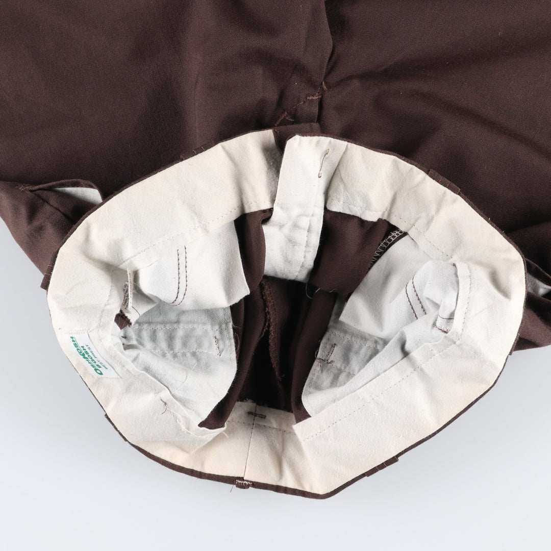 70s-80'S Osh Kosh BEST-PREST Work Pants, Made in USA, Men's W34 (approx.), Vintage polyester brown type Vintage Second Hand