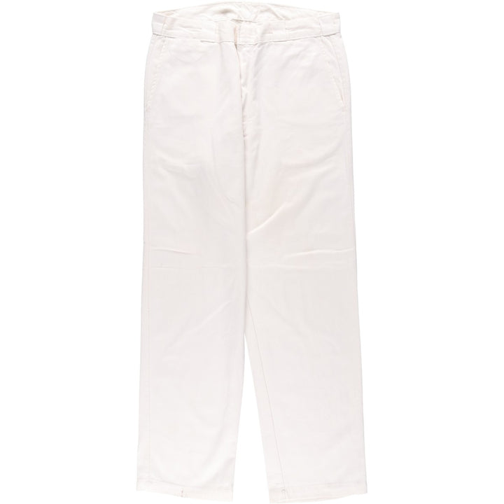 Men's work pants, equivalent to size W34. unclear white type Vintage Second Hand