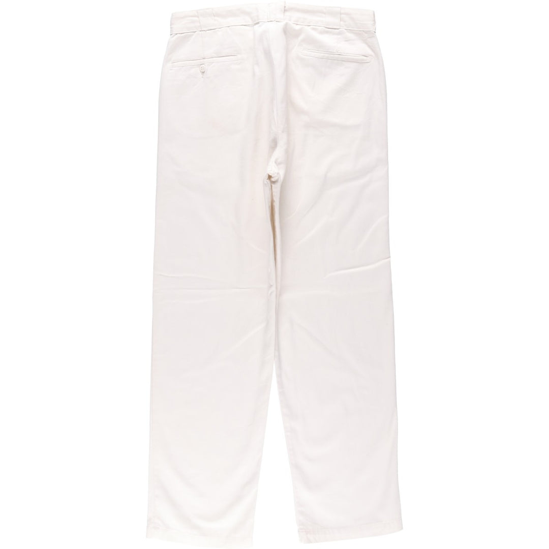 Men's work pants, equivalent to size W34. unclear white type Vintage Second Hand