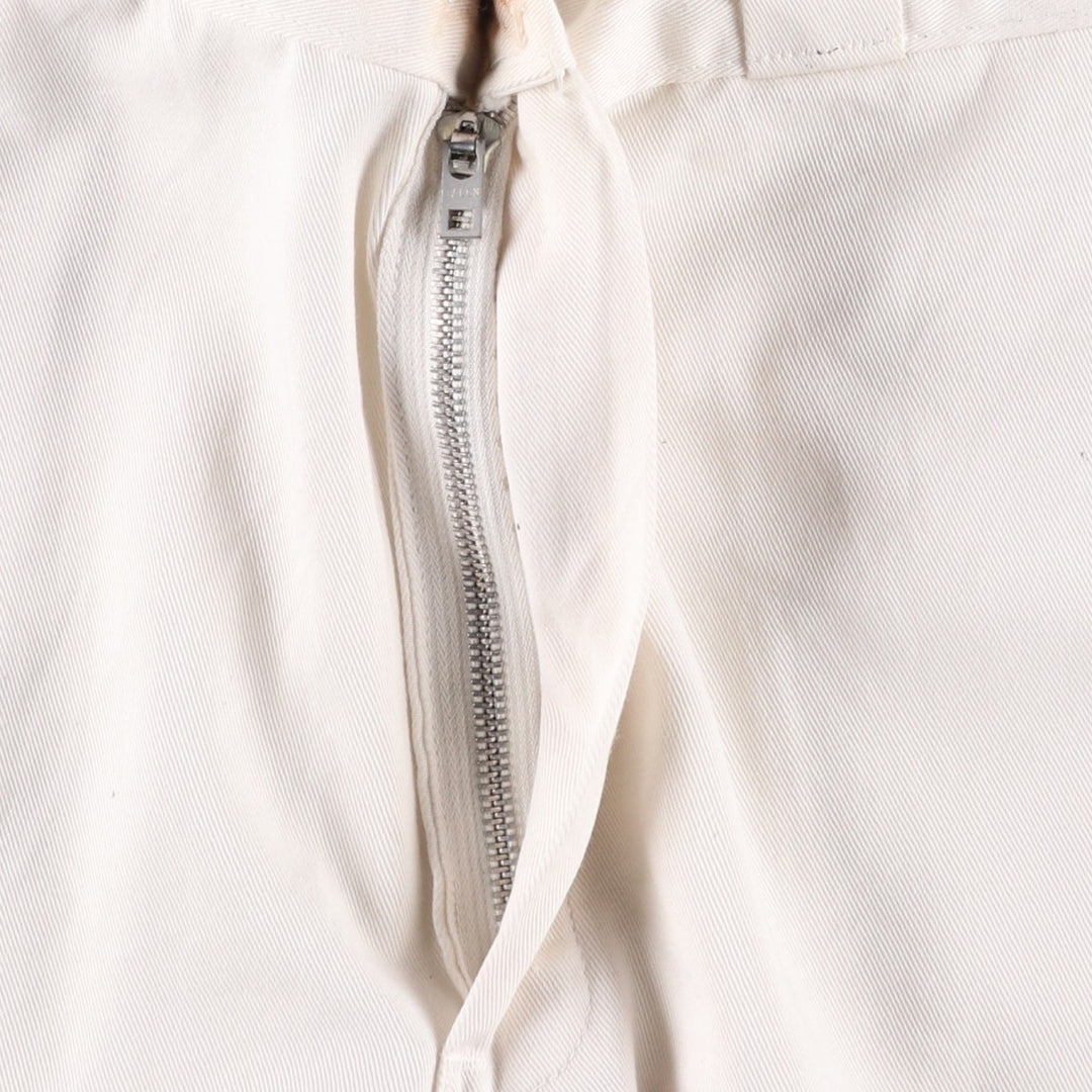 Men's work pants, equivalent to size W34. unclear white type Vintage Second Hand