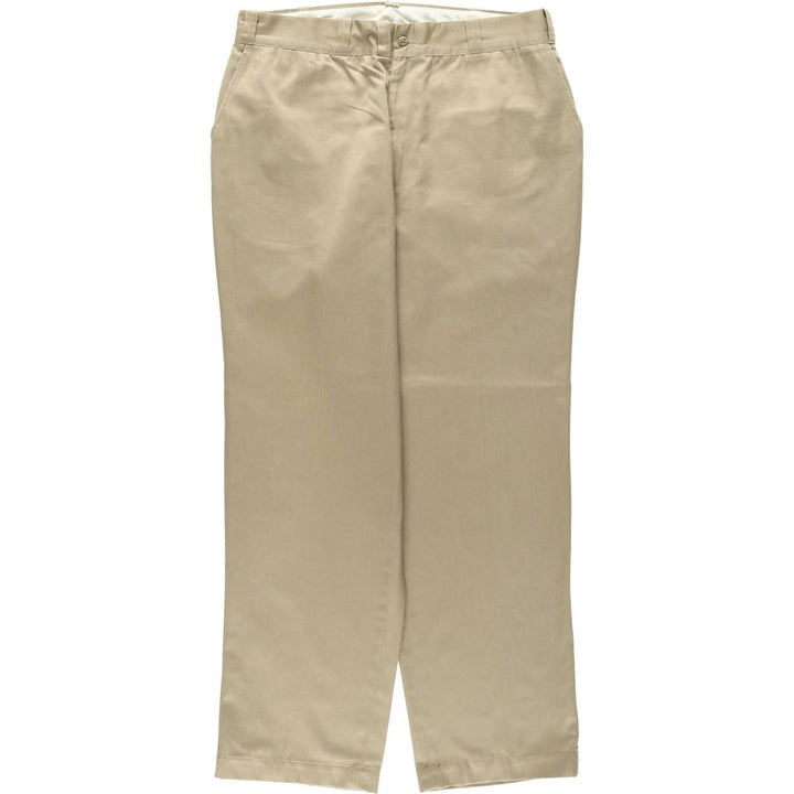 1970'S Big Mac JC Penney Work Pants, Men's Size W34 (approx.), Vintage polyester Beige type Vintage Second Hand