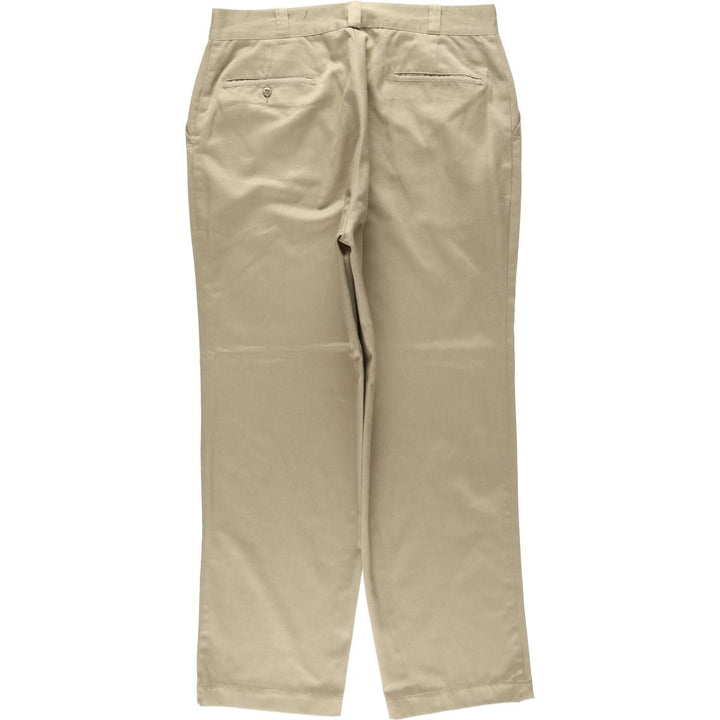 1970'S Big Mac JC Penney Work Pants, Men's Size W34 (approx.), Vintage polyester Beige type Vintage Second Hand