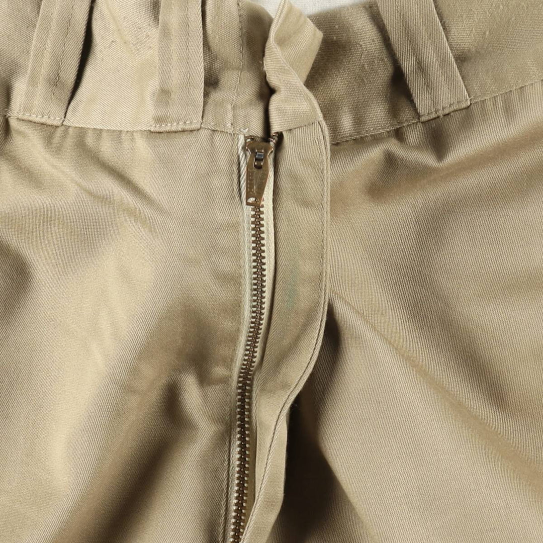 1970'S Big Mac JC Penney Work Pants, Men's Size W34 (approx.), Vintage polyester Beige type Vintage Second Hand