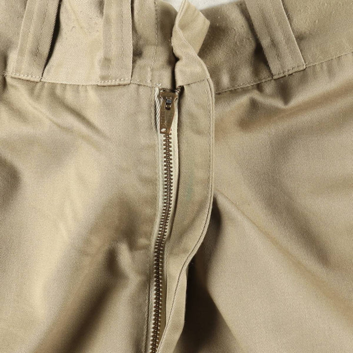 1970'S Big Mac JC Penney Work Pants, Men's Size W34 (approx.), Vintage polyester Beige type Vintage Second Hand