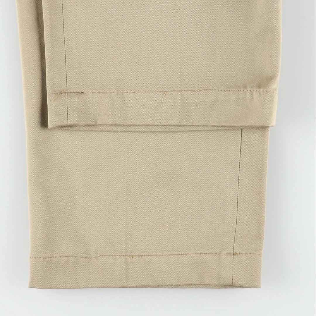 1970'S Big Mac JC Penney Work Pants, Men's Size W34 (approx.), Vintage polyester Beige type Vintage Second Hand