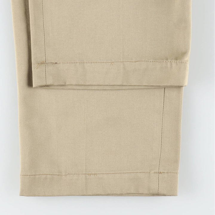 1970'S Big Mac JC Penney Work Pants, Men's Size W34 (approx.), Vintage polyester Beige type Vintage Second Hand