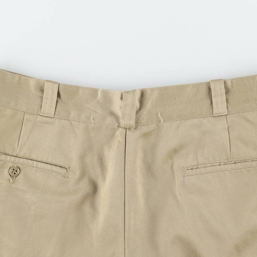 1970'S Big Mac JC Penney Work Pants, Men's Size W34 (approx.), Vintage polyester Beige type Vintage Second Hand