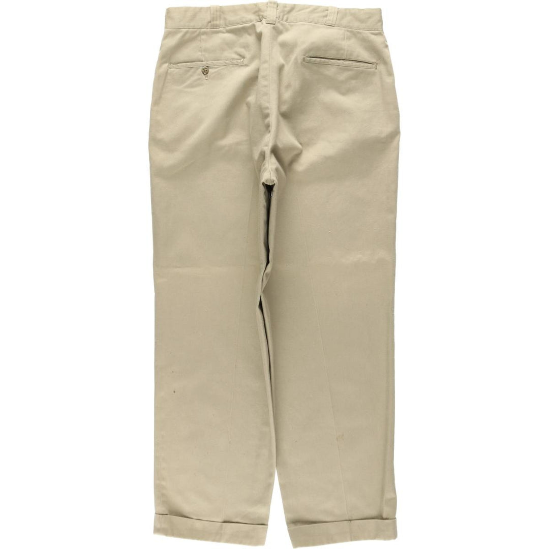 1970'S Big Mac Penn-Presto Work Pants, Men's Size W36 (approx.), Vintage polyester Beige type Vintage Second Hand