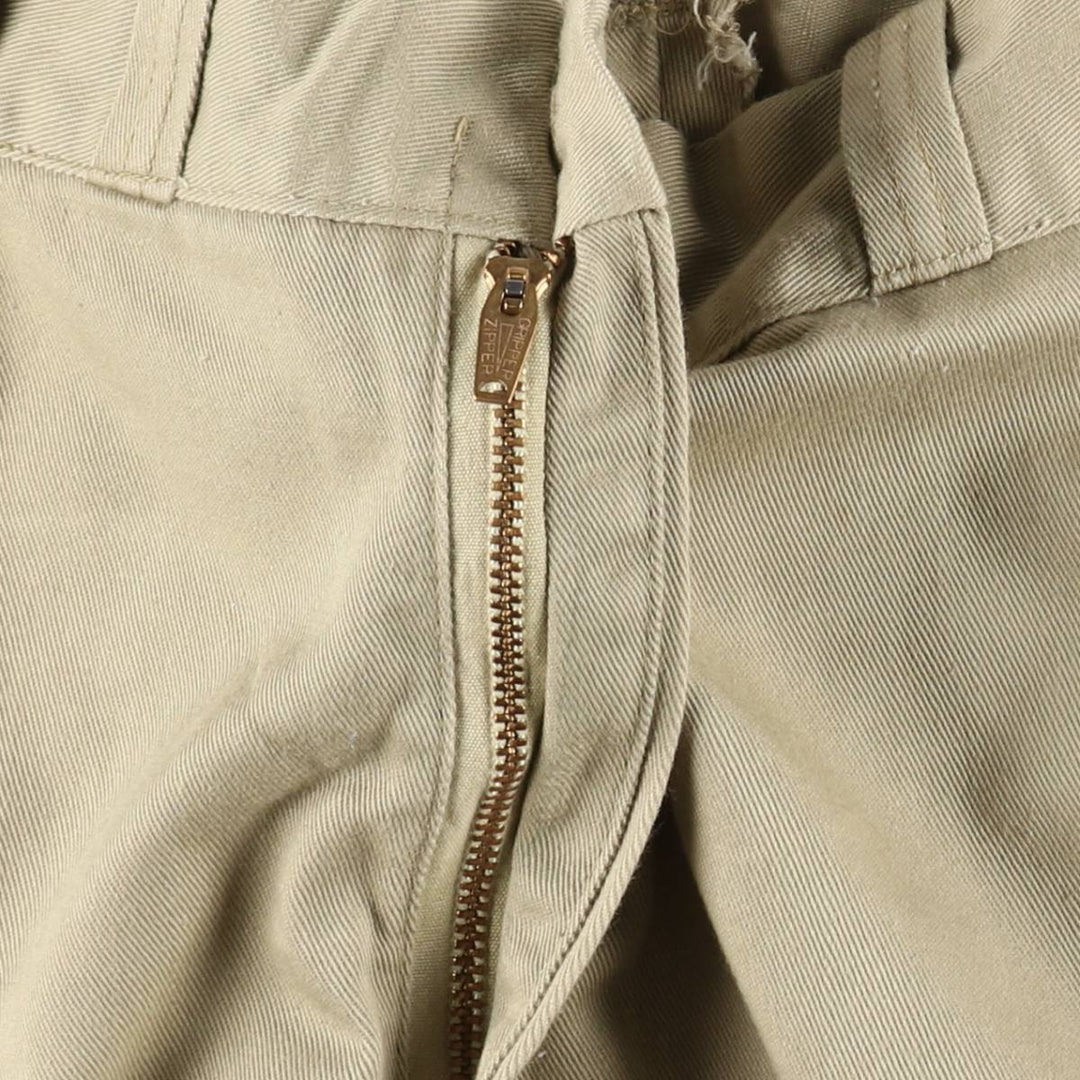 1970'S Big Mac Penn-Presto Work Pants, Men's Size W36 (approx.), Vintage polyester Beige type Vintage Second Hand