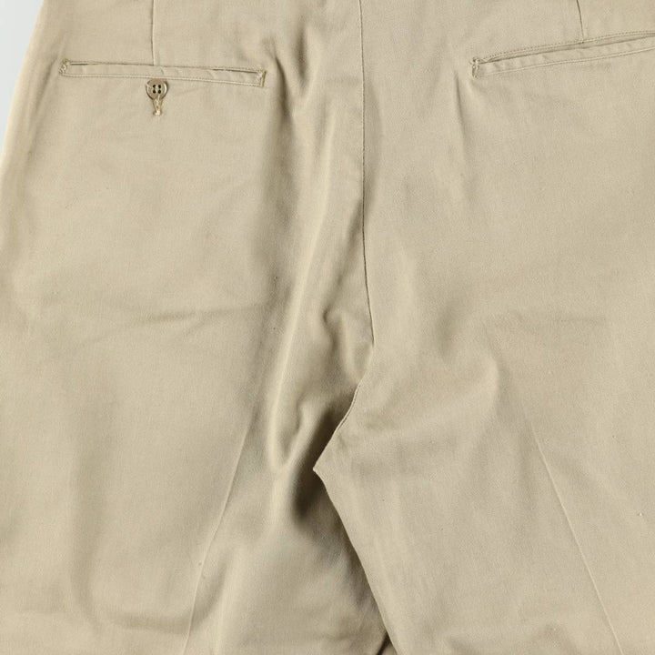 1970'S Big Mac Penn-Presto Work Pants, Men's Size W36 (approx.), Vintage polyester Beige type Vintage Second Hand