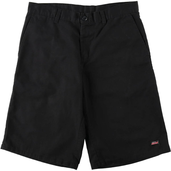 Dickies Work Shorts, Half Pants, Men's, W34 equivalent polyester black type Vintage Second Hand